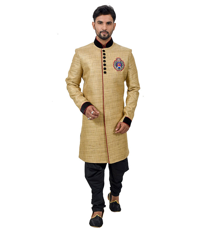 Lion Silk Indo Western Sherwani - Zakarto