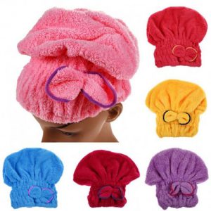 Microfiber Magic Hat Cap Hair Towel