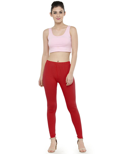 Plain Off White Color Cotton Lycra 4-Way Stretchable Leggings at Rs 333 in  Surat