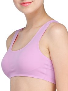 Purple Color Seamless Racer back Sport Bra 