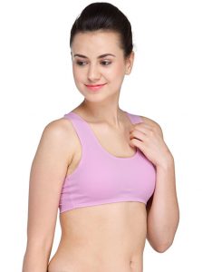 Purple Color Seamless Racer back Sport Bra 