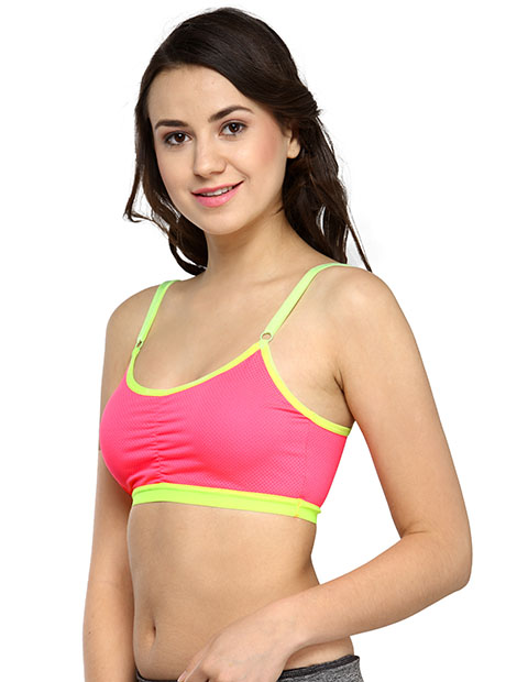 Pink Color Women's fitness Sports Bra