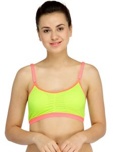 Yellow Color Women's fitness Sports Bra