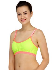 Yellow Color Women's fitness Sports Bra