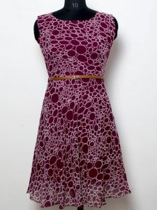 Exclusive Designer Wine Dress