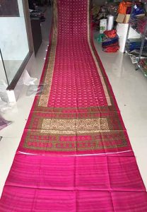 Pink Queen Printed Mysore Art Silk Sarees With Blouse