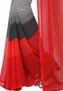 Cherry Goli Printed Special Georgette Sarees With Blouse