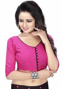 Goli Pink Printed Special Georgette Sarees With Blouse