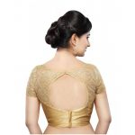 Gold Net Zari Embroidered Readymade Blouse