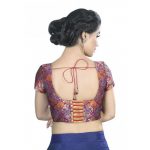 Multicolor Embroidery Brocade Readymade Blouse