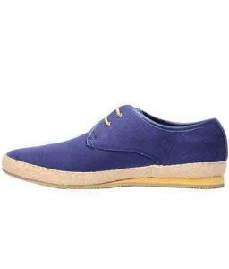 Natalio Blue Leather Casual Shoes