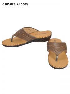 Ajanta Women's Classy Sandal Slippers - Brown