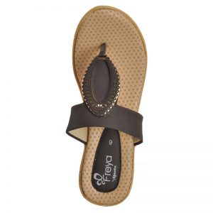 Freya Women's Classy Sandal Slippers - Brown & Beige