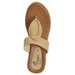 Freya Women's Classy Sandal Slippers - Brown & Beige