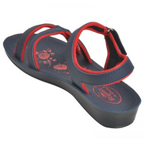 Women's Red Colour Synthetic Sandals