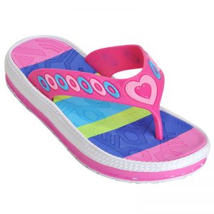 Women's Pink Colour PVC Flip Flops