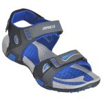 Men's Blue & Grey Colour Polyester Sandals