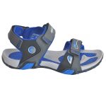 Men's Blue & Grey Colour Polyester Sandals