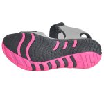 Women's Black & Pink Colour Polyester Sandals