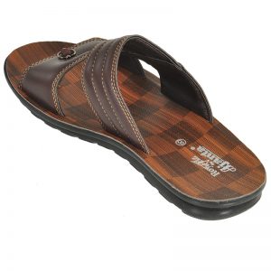 Men's Brown Colour PU Sandals