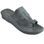 Women's Black Colour Synthetic Sandals