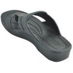 Women's Black Colour Synthetic Sandals