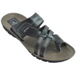 Men's Red & Black Colour Synthetic Sandals