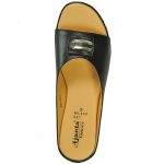 Women's Black Colour Synthetic Sandals