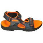 Men's Orange & Grey Colour Mesh Sandals