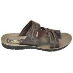 Men's Brown Colour Synthetic Leather Sandals