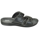 Men's Black Colour Synthetic Sandals