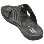 Men's Black Colour Synthetic Sandals