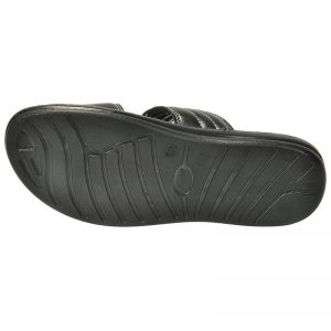 Men's Black Colour Synthetic Sandals