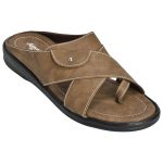 Men's Brown Colour Synthetic Leather Sandals