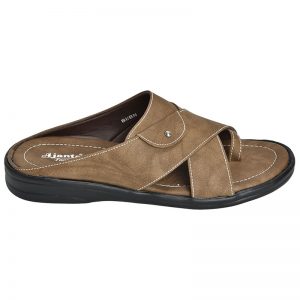 Men's Brown Colour Synthetic Leather Sandals