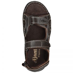 Men's Brown Colour Synthetic Leather Sandals