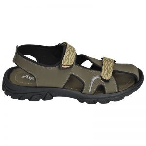 Men's Bottle Green Colour Polyester Sandals