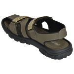 Men's Bottle Green Colour Polyester Sandals