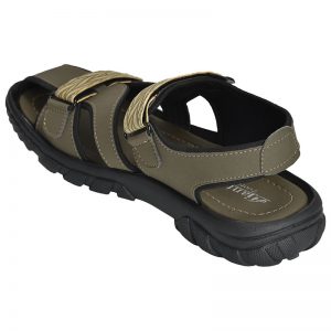 Men's Bottle Green Colour Polyester Sandals