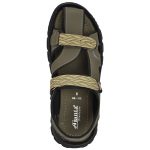 Men's Bottle Green Colour Polyester Sandals