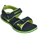 Men's Blue & Green Colour Synthetic Leather Sandals