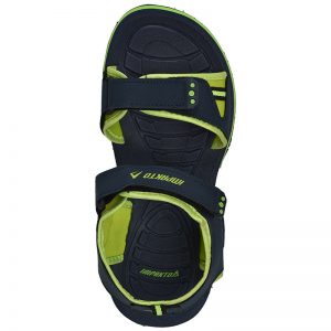 Men's Blue & Green Colour Synthetic Leather Sandals