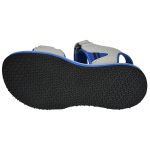 Men's Grey & Blue Colour Synthetic Leather Sandals