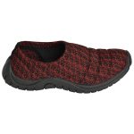 Women's Red Colour Fabric & Lycra Loafers