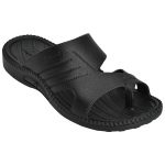 Men's Black Colour Rubber Sandals