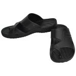 Men's Black Colour Rubber Sandals