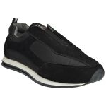 Men's Black Colour Fabric & Lycra Sneakers