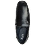 Men's Black Colour Synthetic Leather Mocassins