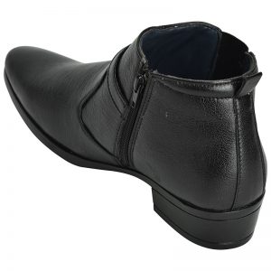 Men's Black Colour Genuine Leather Chukka Boots