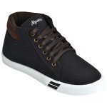 Men's Black Colour Canvas Canvas Shoes